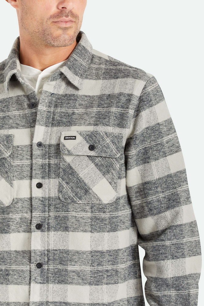 
                  
                    BOWERY Black Charcoal Heavyweight Flannel Shirt
                  
                