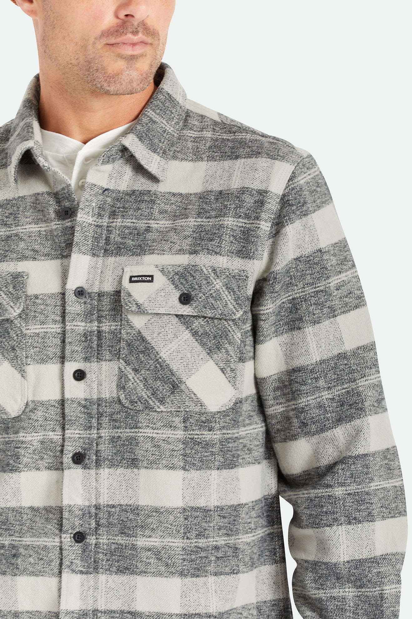 
                  
                    BOWERY Black Charcoal Heavyweight Flannel Shirt
                  
                