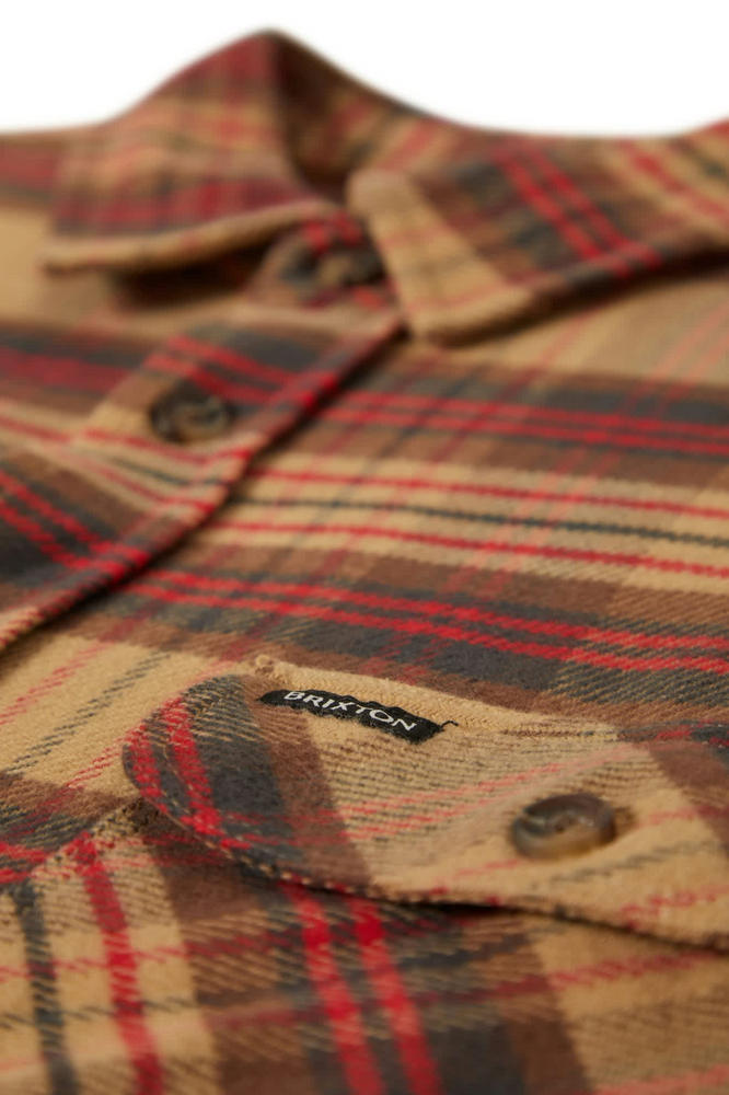 
                  
                    BOWERY Curry Washed Black Crimson Flannel Shirt
                  
                