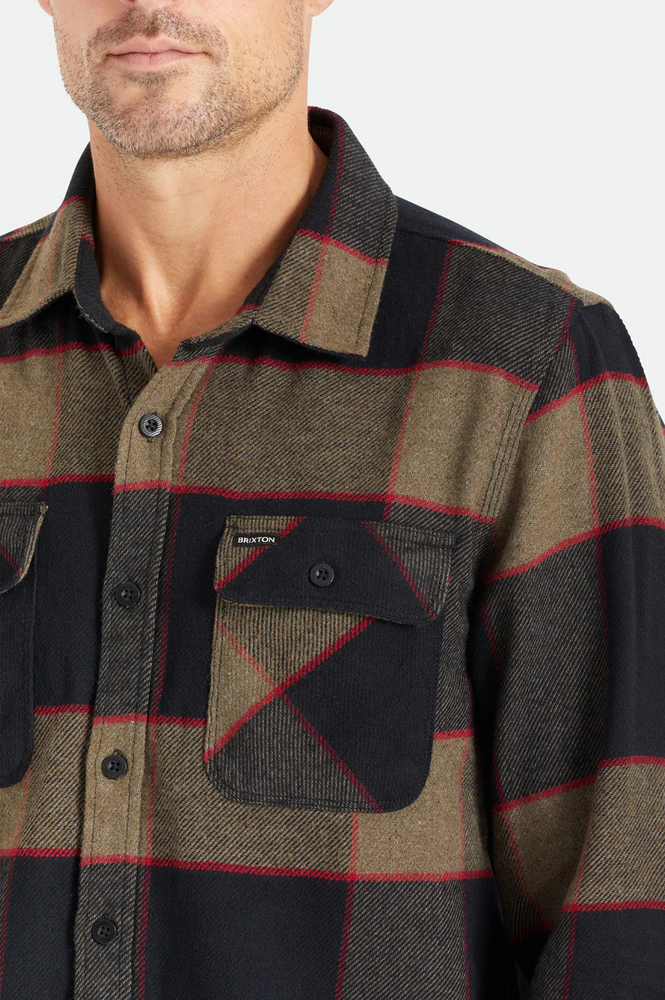 
                  
                    BOWERY Heather Grey Charcoal Flannel Shirt
                  
                
