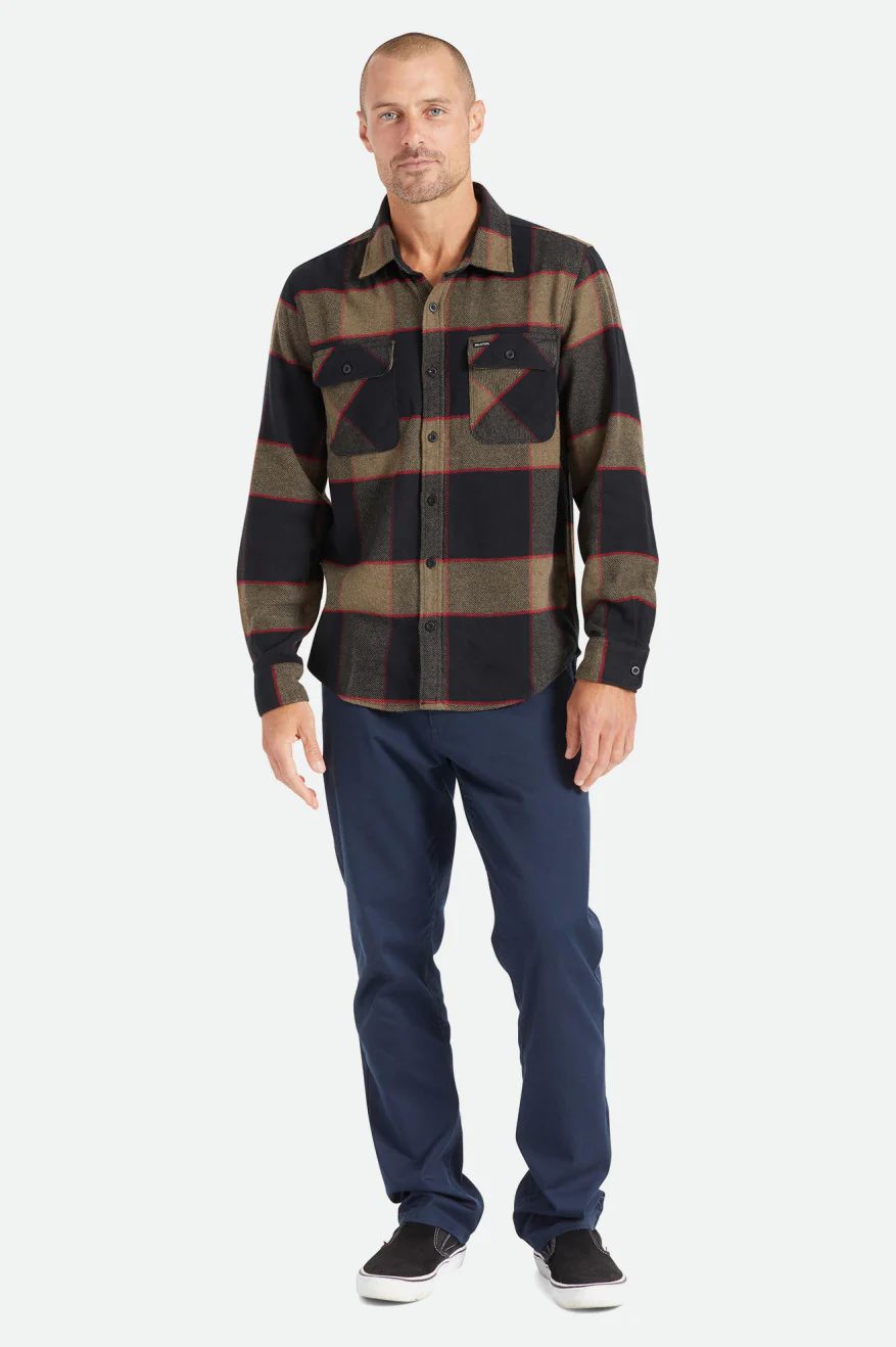 
                  
                    BOWERY Heather Grey Charcoal Flannel Shirt
                  
                