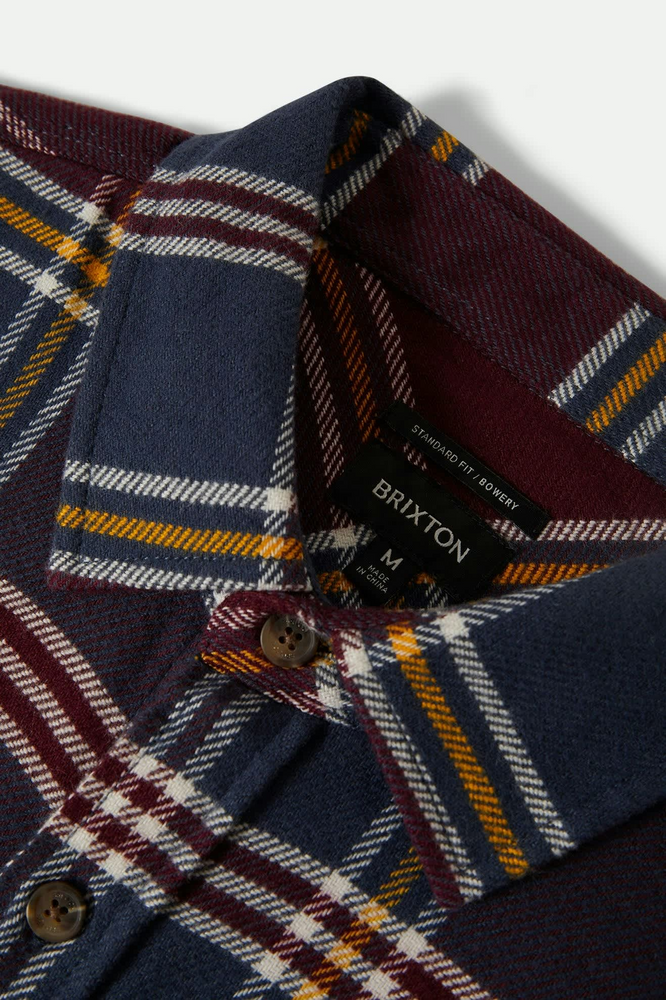 
                  
                    BOWERY Mood Indigo Port Saffron Flannel Shirt
                  
                