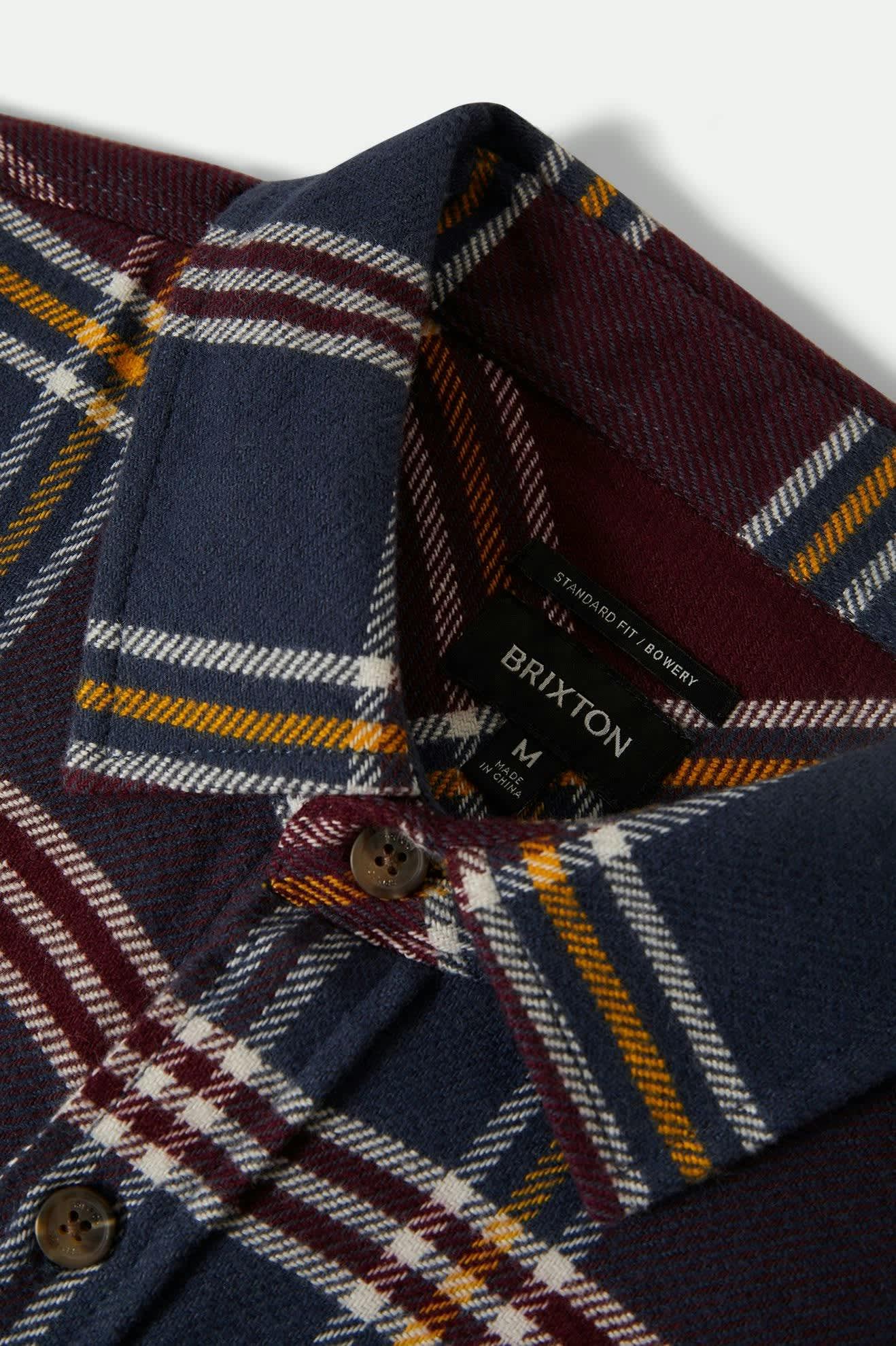
                  
                    BOWERY Mood Indigo Port Saffron Flannel Shirt
                  
                