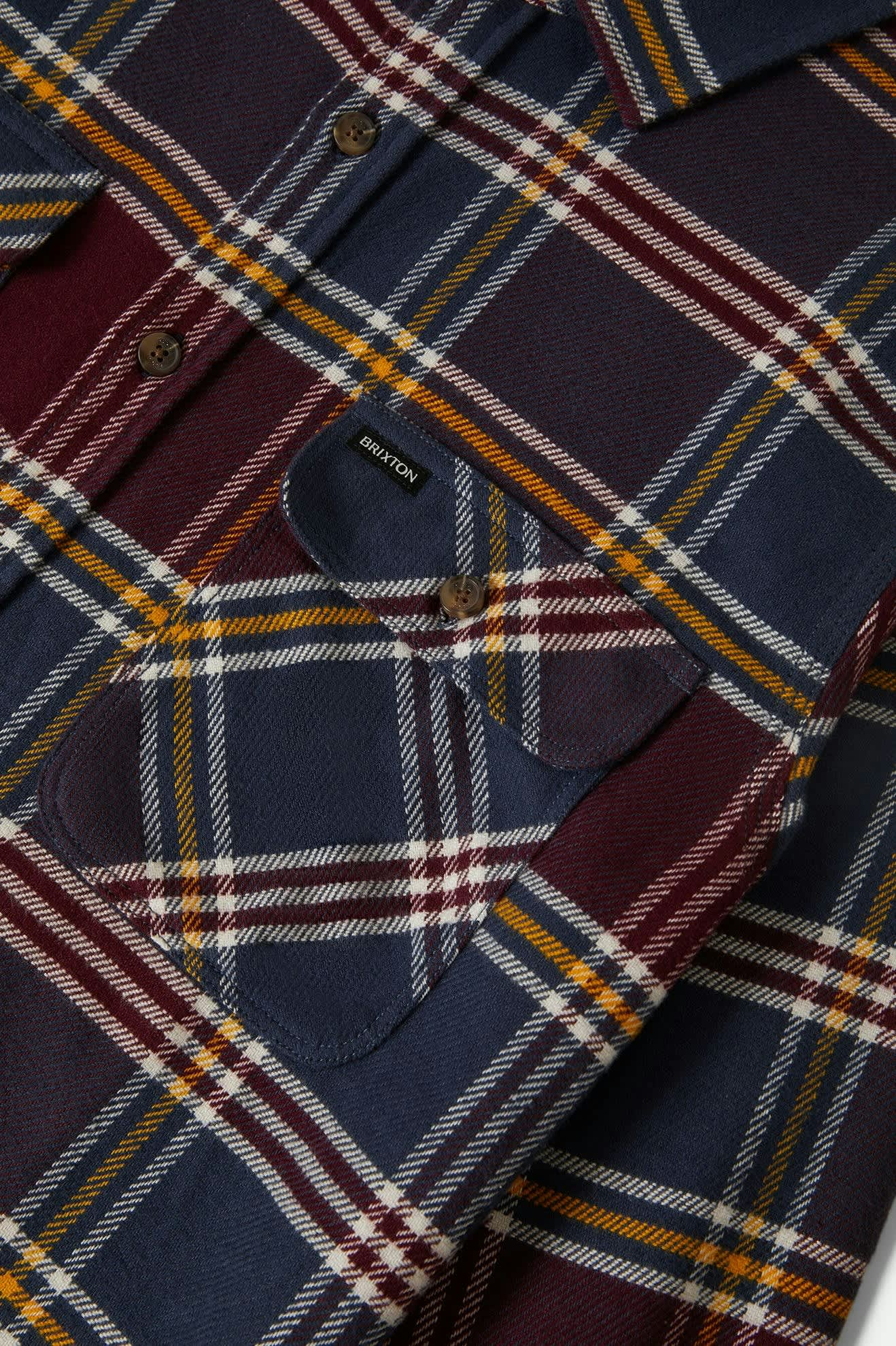 
                  
                    BOWERY Mood Indigo Port Saffron Flannel Shirt
                  
                