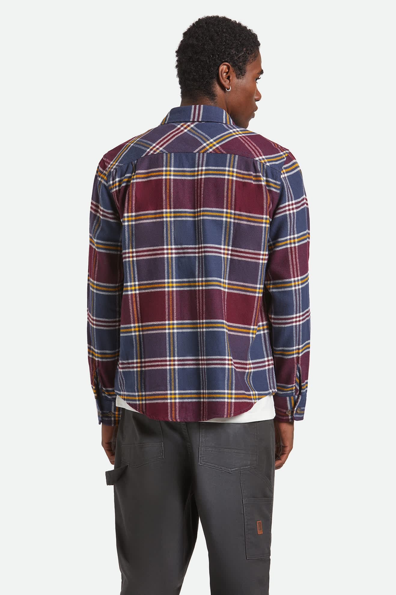 
                  
                    BOWERY Mood Indigo Port Saffron Flannel Shirt
                  
                