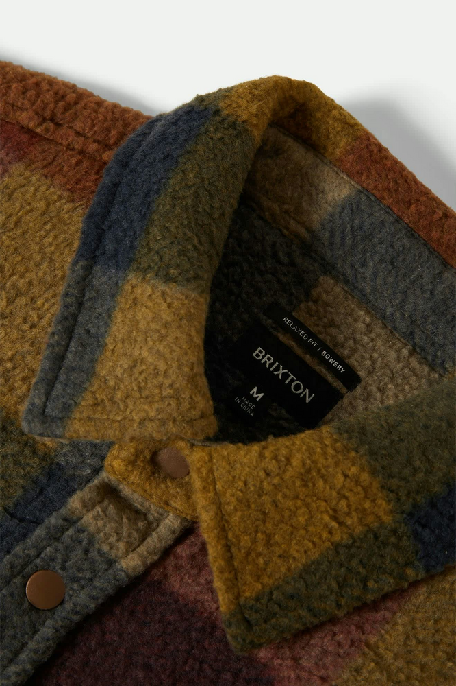 
                  
                    BOWERY Rust Copper Plaid Fleece Shirt
                  
                