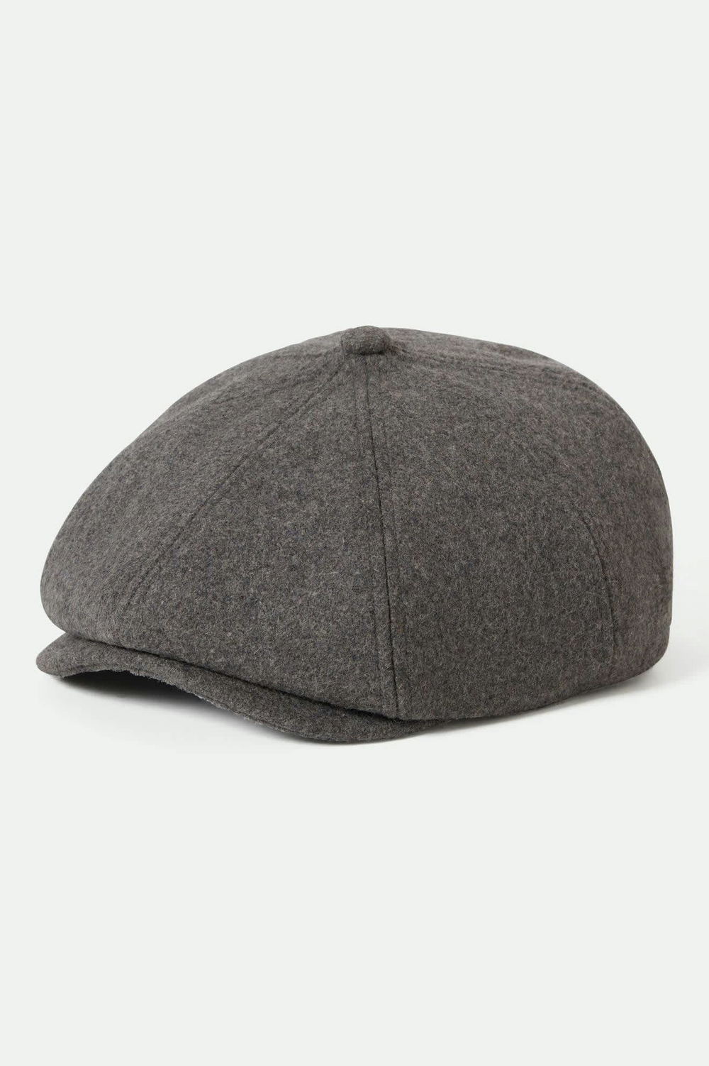 BROOD Dark Heather Grey Washed Navy Flannel Snap Cap