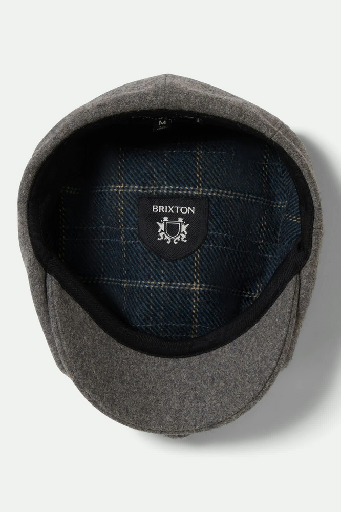 
                  
                    BROOD Dark Heather Grey Washed Navy Flannel Snap Cap
                  
                