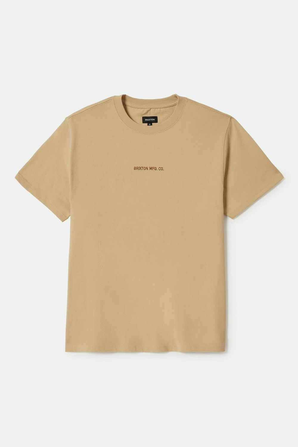 Cream Classic Wash Quality Embroidered T-Shirt