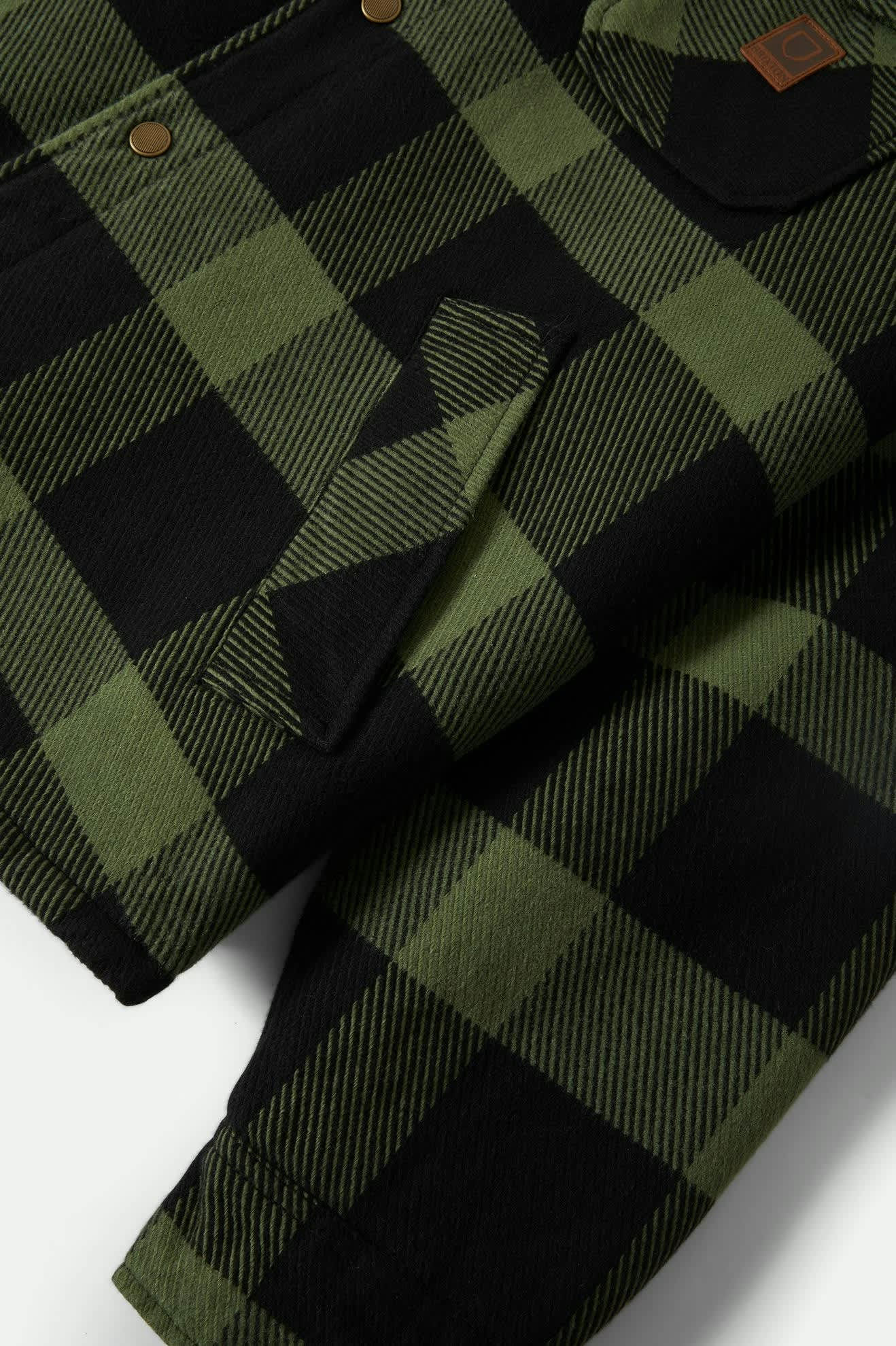 
                  
                    DURHAM Black Wild Green Sherpa Lined Jacket
                  
                