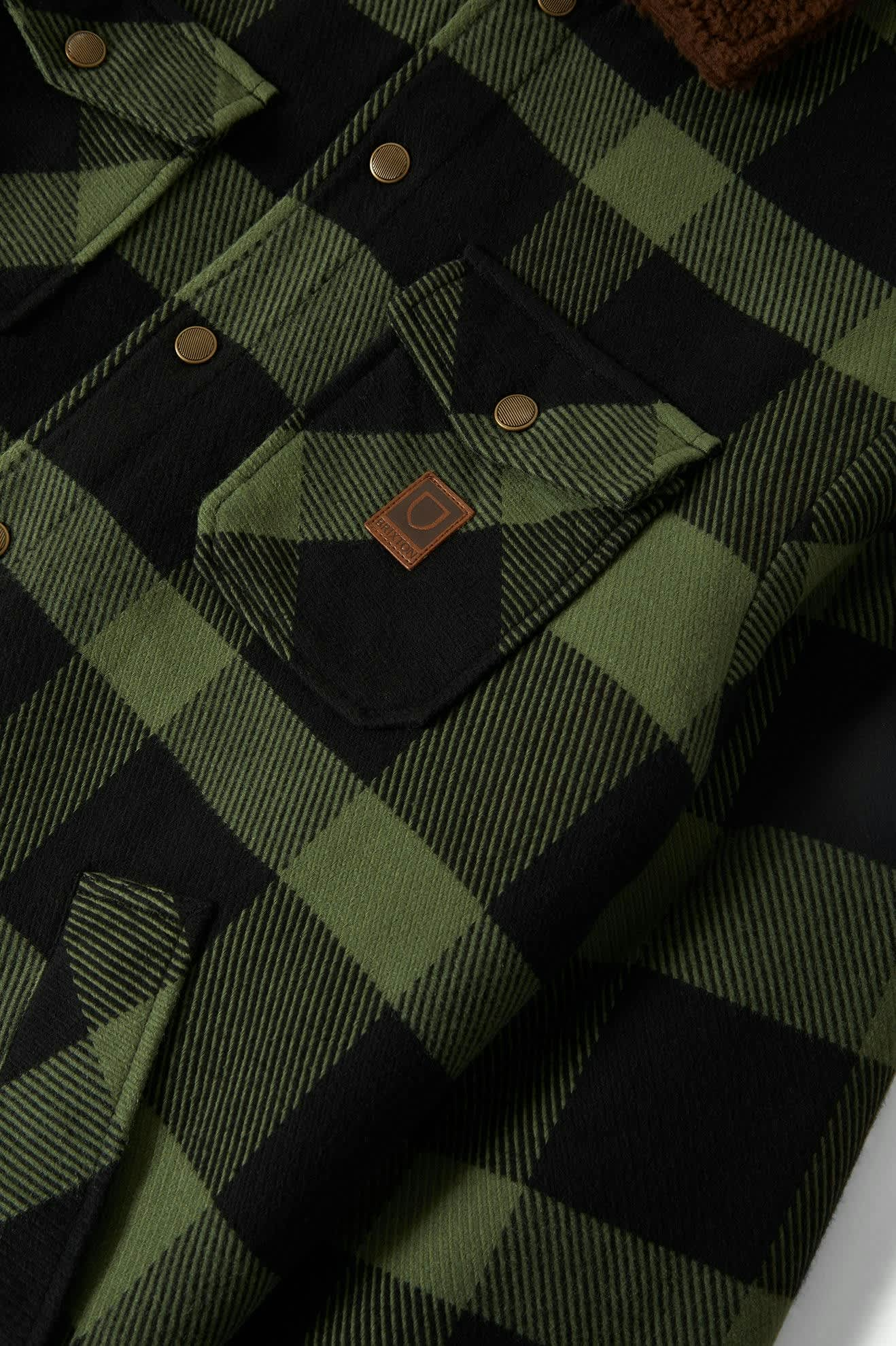 
                  
                    DURHAM Black Wild Green Sherpa Lined Jacket
                  
                
