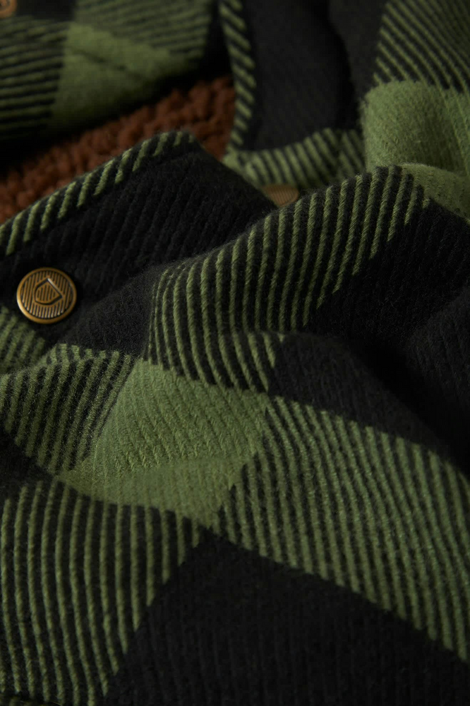 
                  
                    DURHAM Black Wild Green Sherpa Lined Jacket
                  
                
