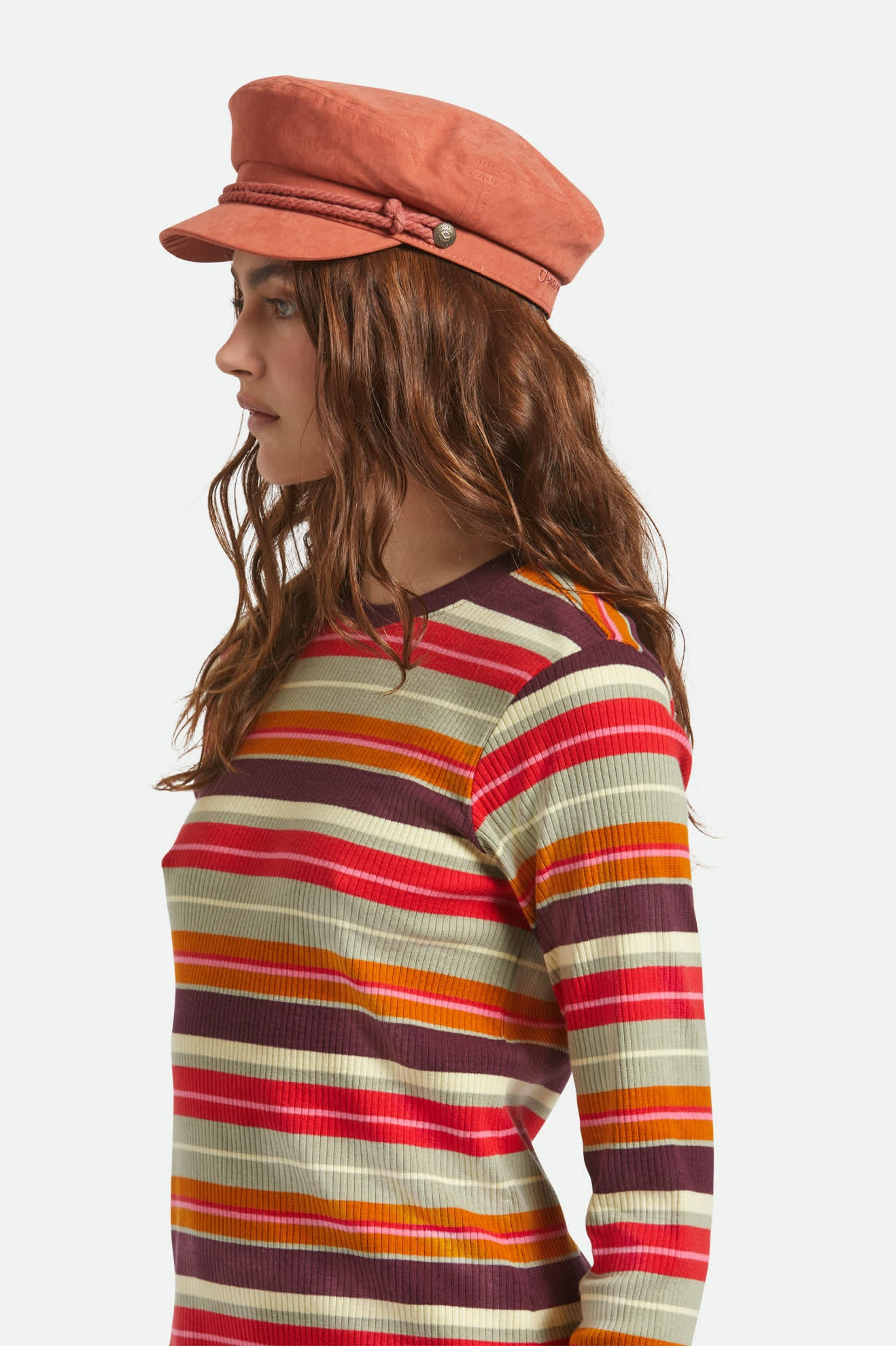 
                  
                    FIDDLER Terracota Brushed Satin Hat
                  
                