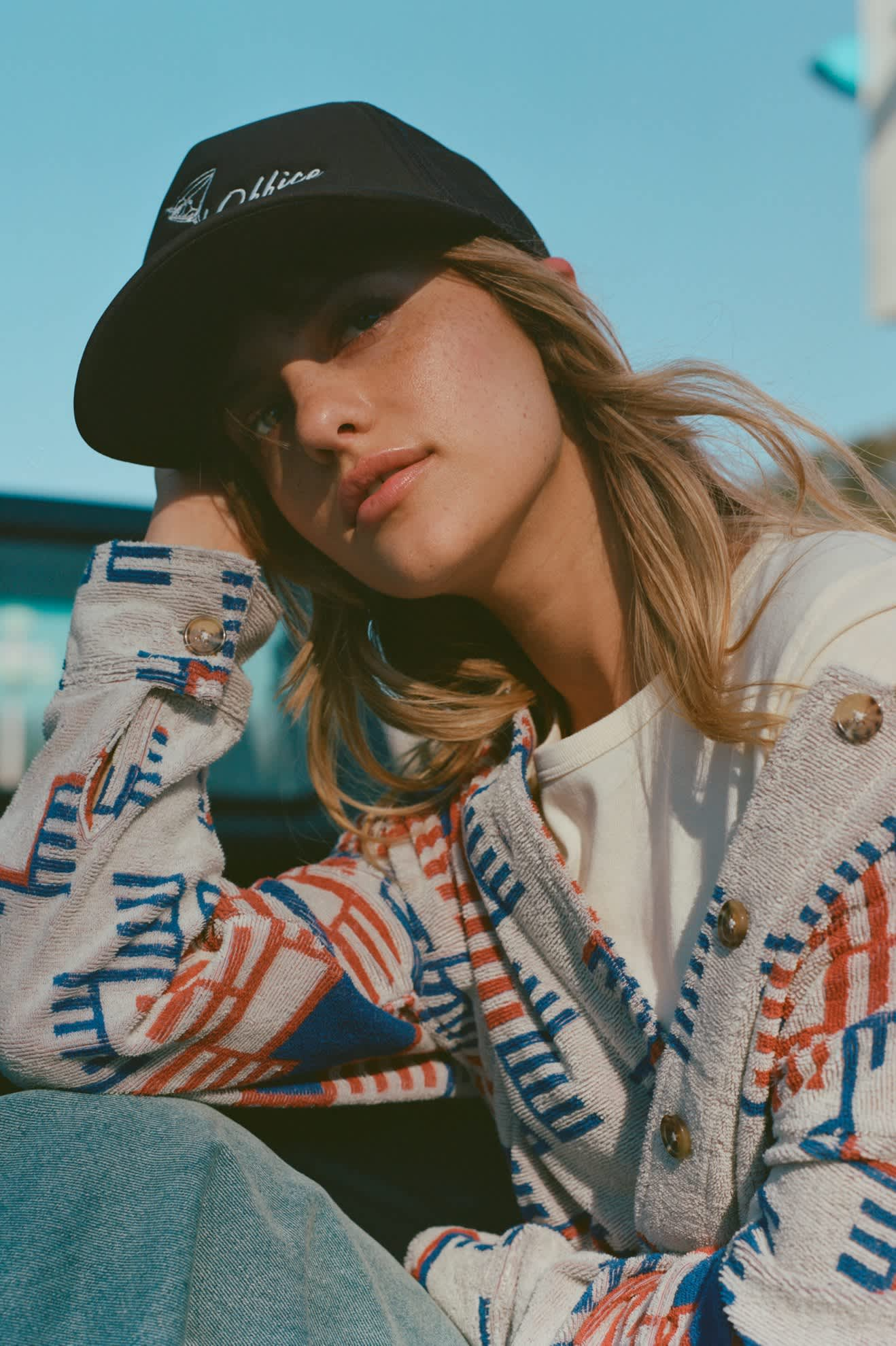 
                  
                    TRAIL Electronic Indigo Terry Cloth Trucker Jacket
                  
                