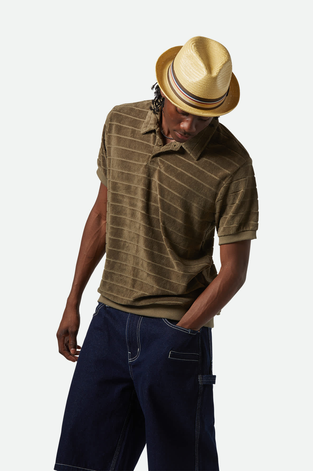 
                  
                    WEEKEND – Poloshirt aus Frottee in Efeugrün
                  
                