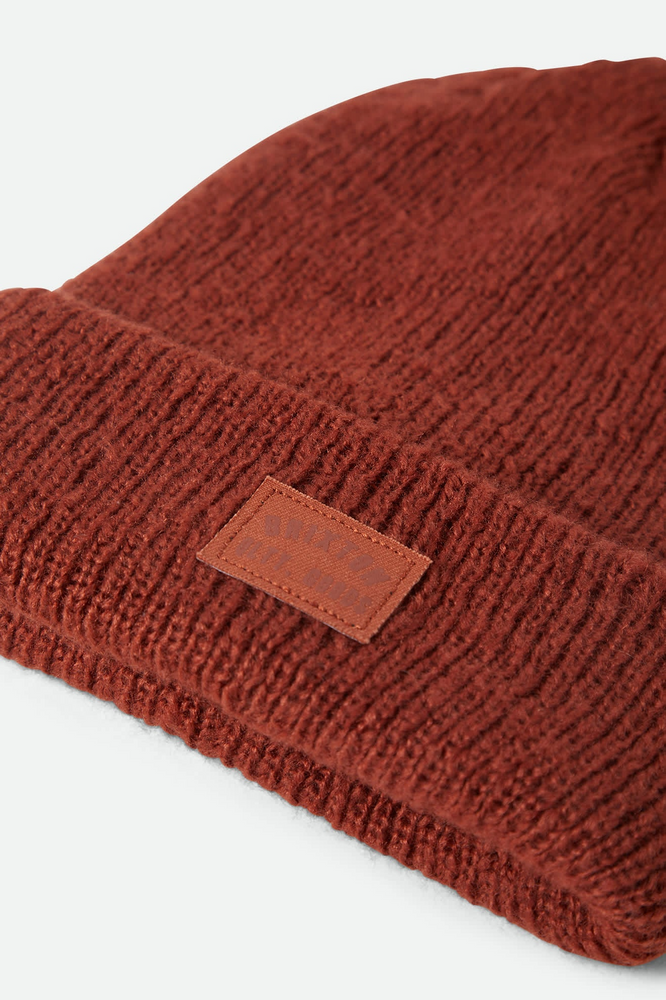 
                  
                    WOODBURN Terracotta Tall Brushed Beanie
                  
                
