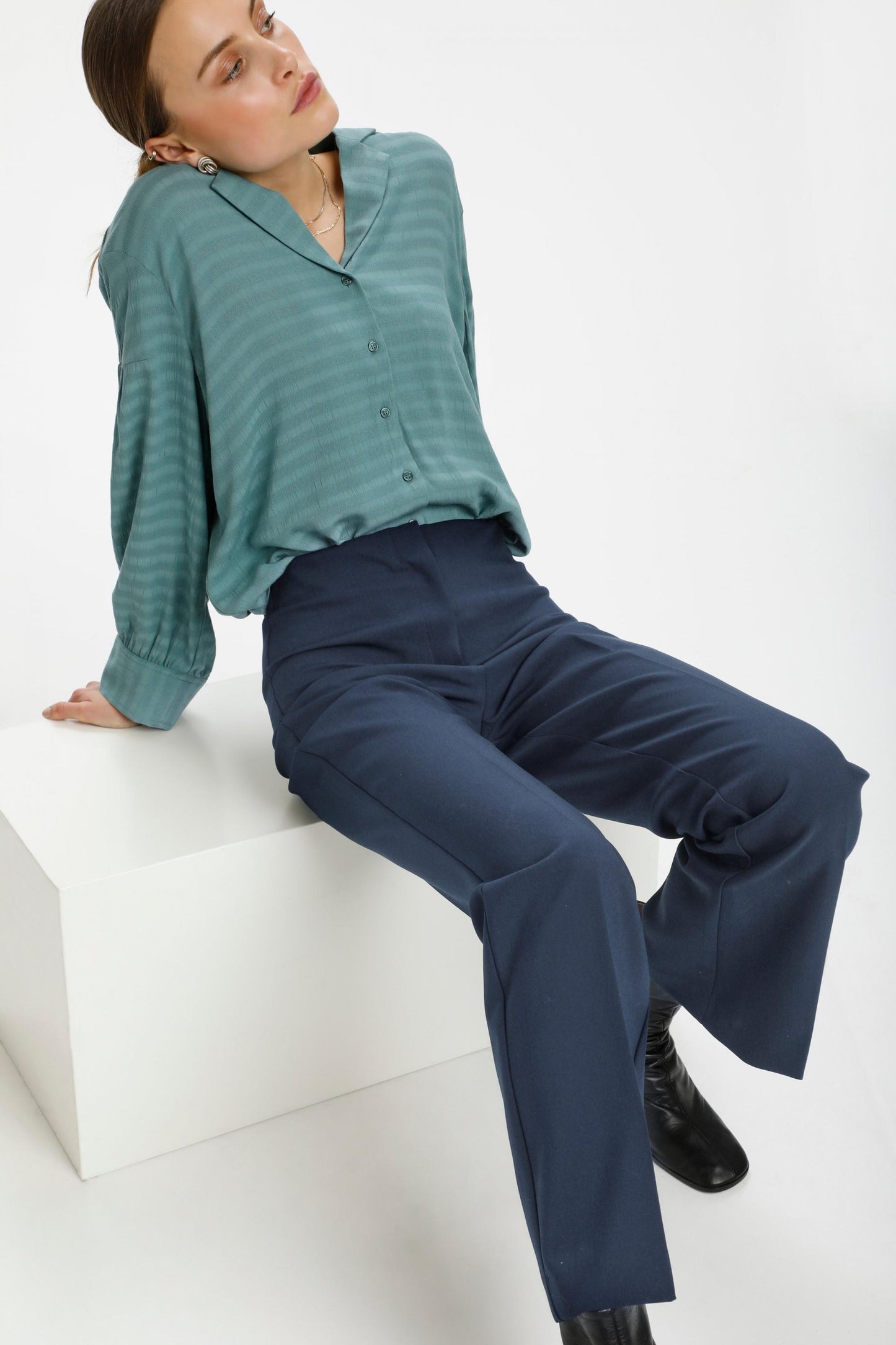 
                  
                    SLCORINNE Night Sky  Straight Leg Trousers
                  
                
