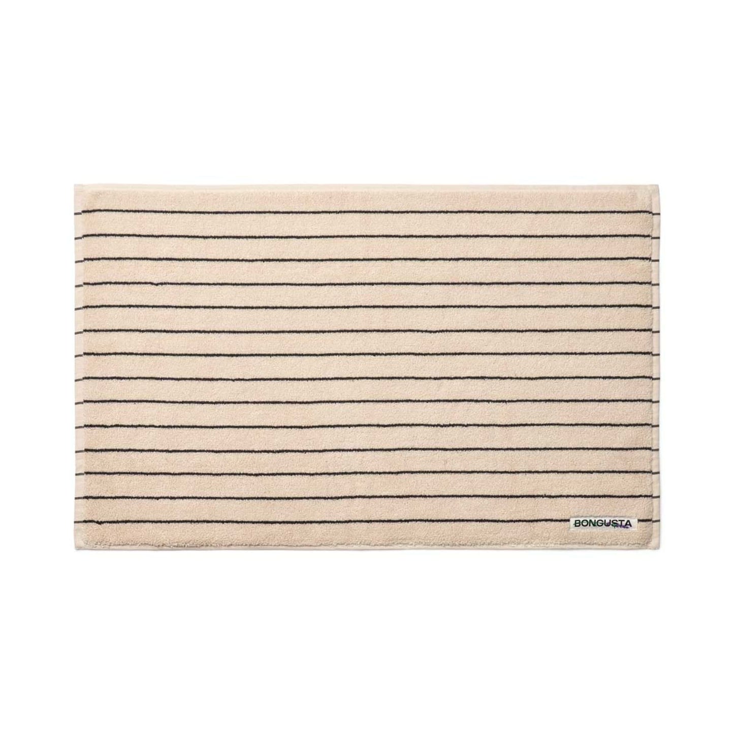 victoria&albert - Weiche Badematte Naram in Creme & Ink für das Badezimmer  