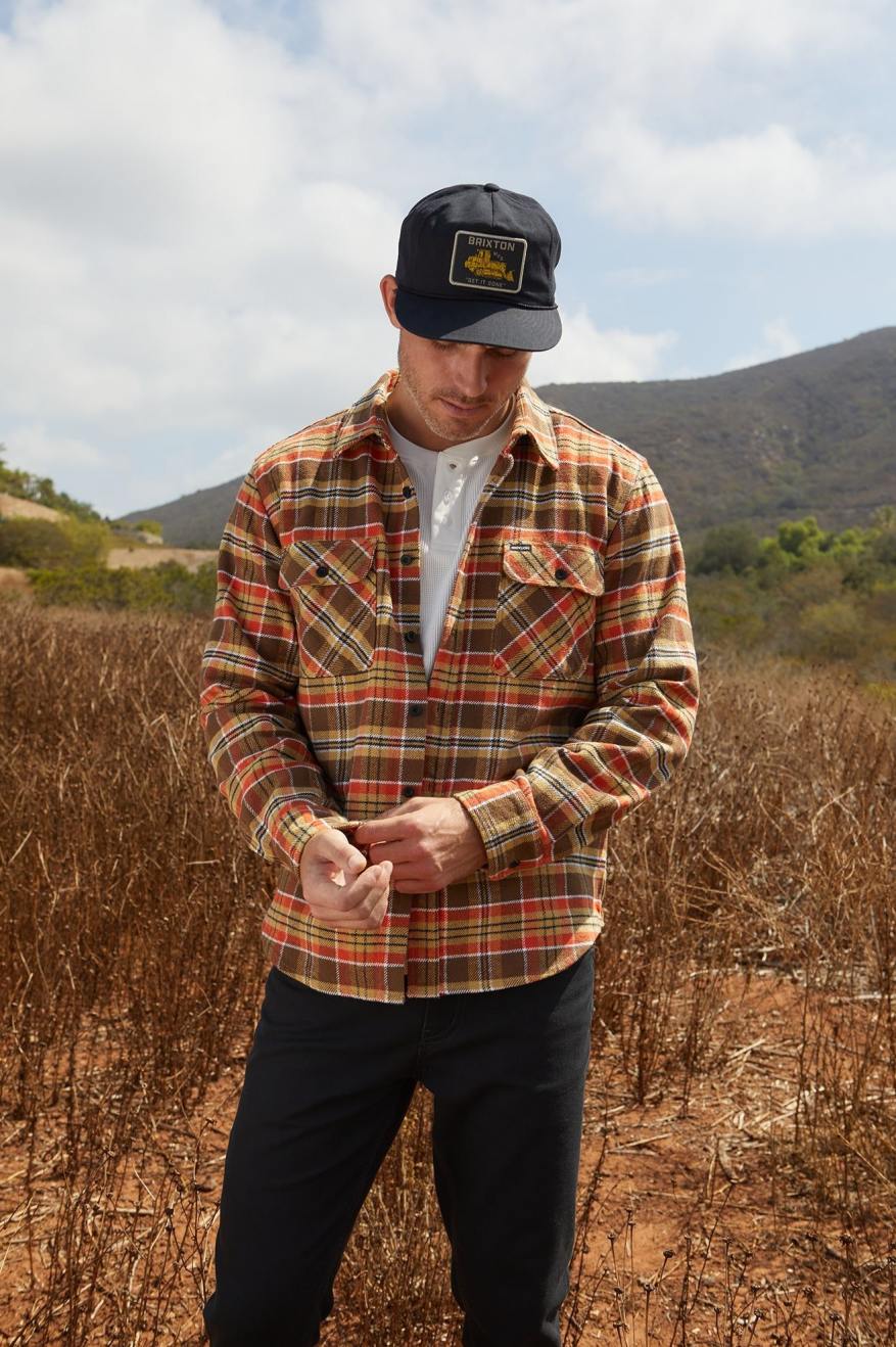 
                  
                    BOWERY Desert Palm Antelope Burnt Red Heavy Weight Flannel Shirt
                  
                