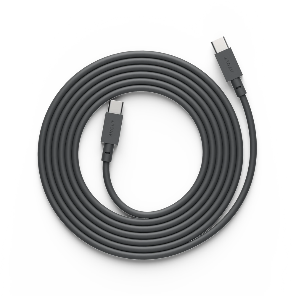 CABLE 1 Stockholm Schwarzes Ladekabel