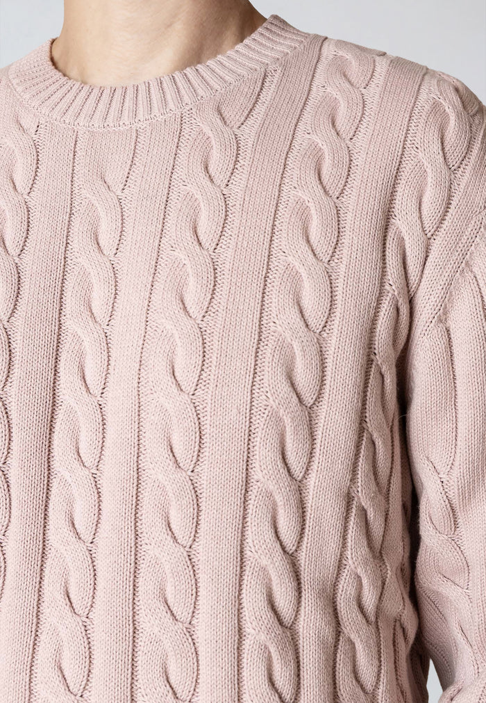 
                  
                    AUGUST Violet Ice Cable Knitted Jumper
                  
                