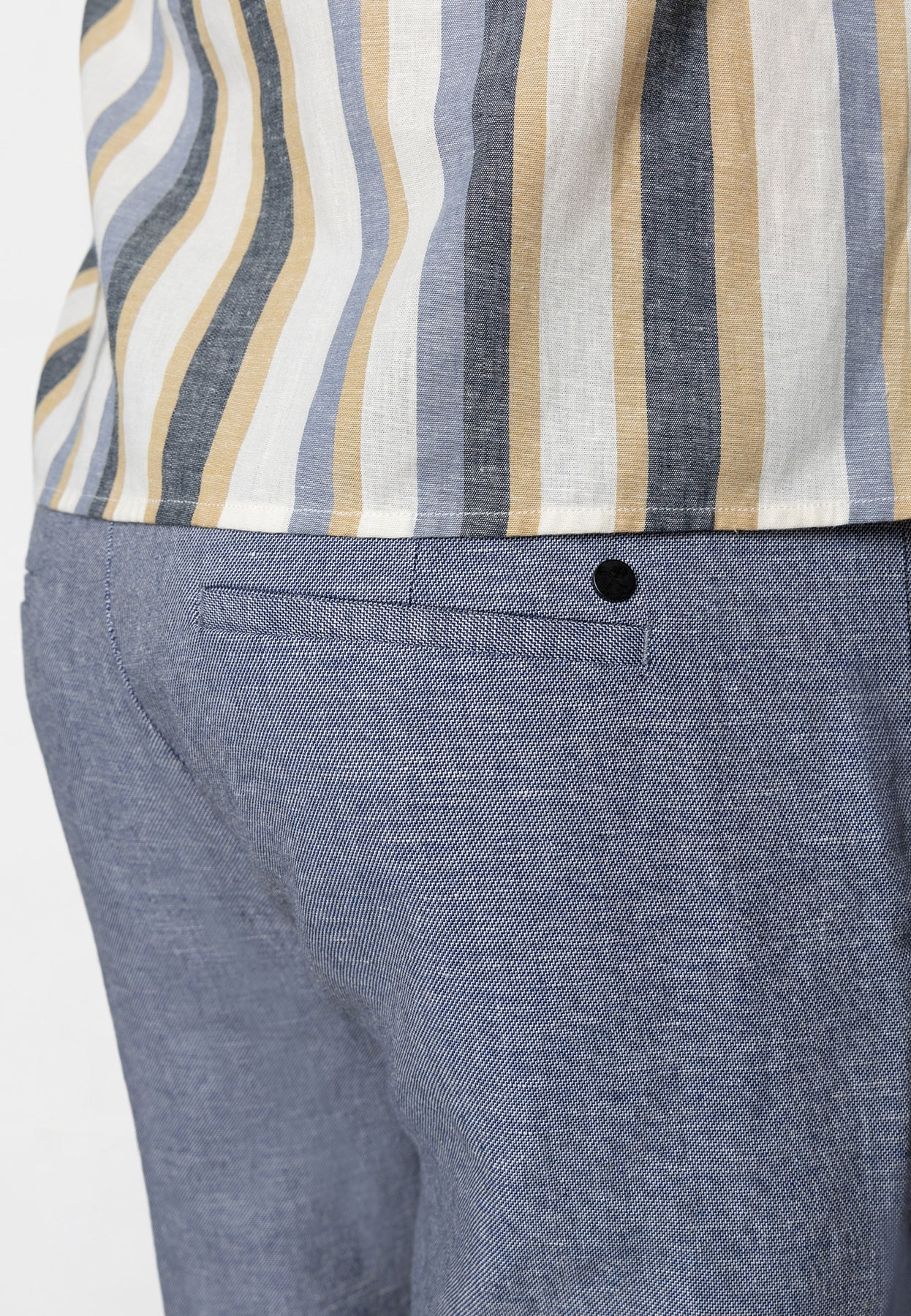 
                  
                    COPENHAGEN ROMAN Navy Melange Linen Trousers
                  
                