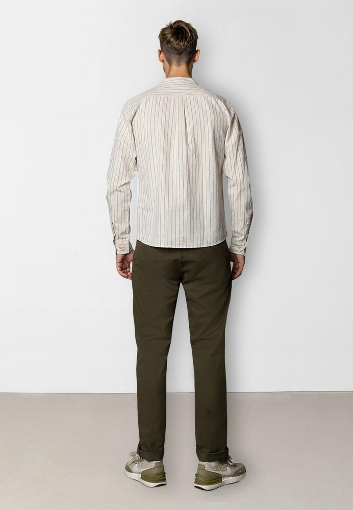 
                  
                    RAN MAO Light Beige Stripe Shirt
                  
                
