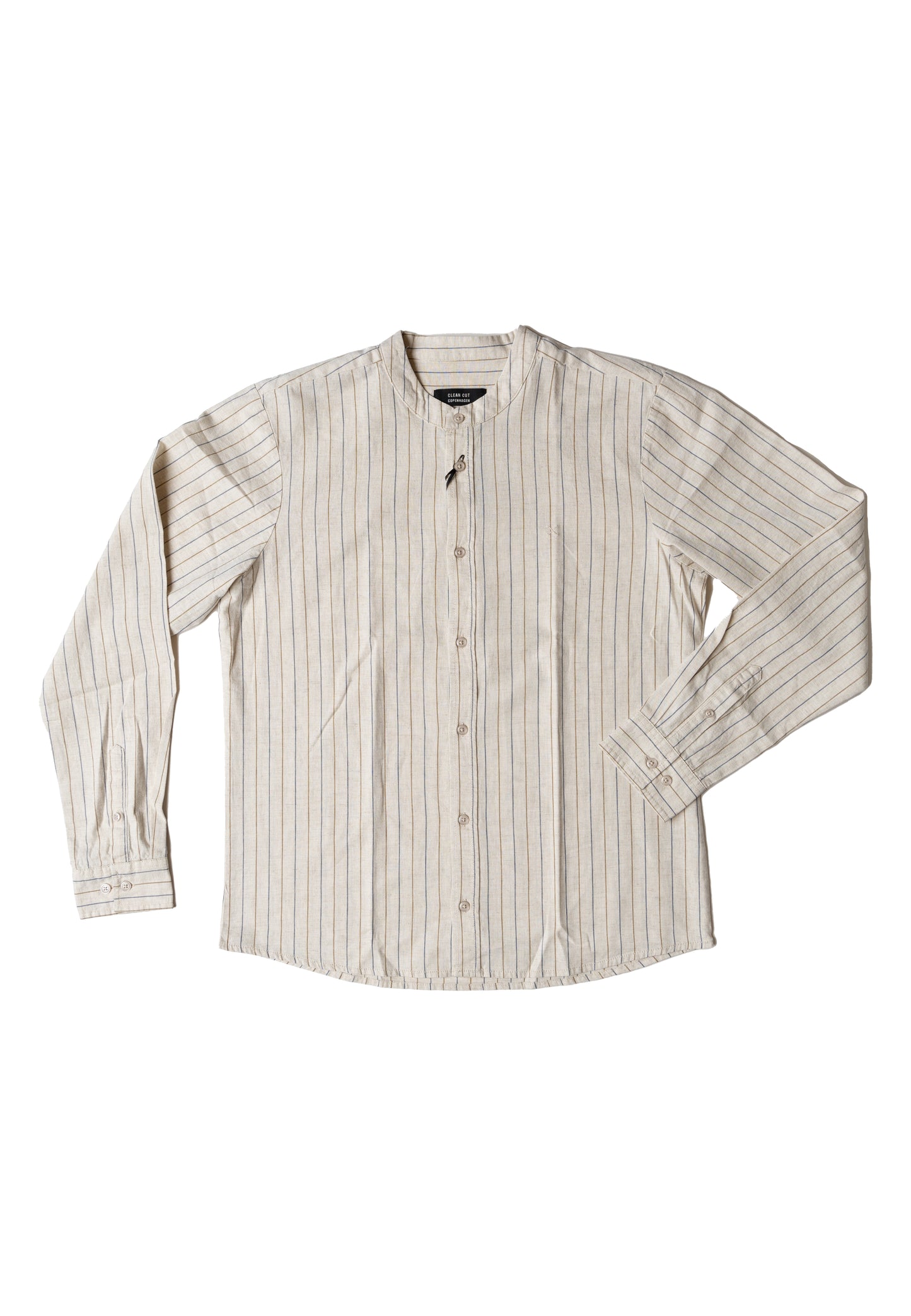 
                  
                    RAN MAO Light Beige Stripe Shirt
                  
                