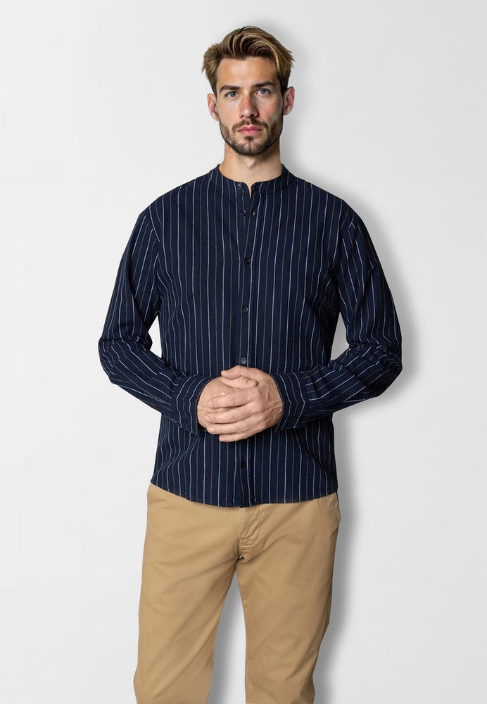 
                  
                    RAN MAO Navy Stripe Shirt
                  
                