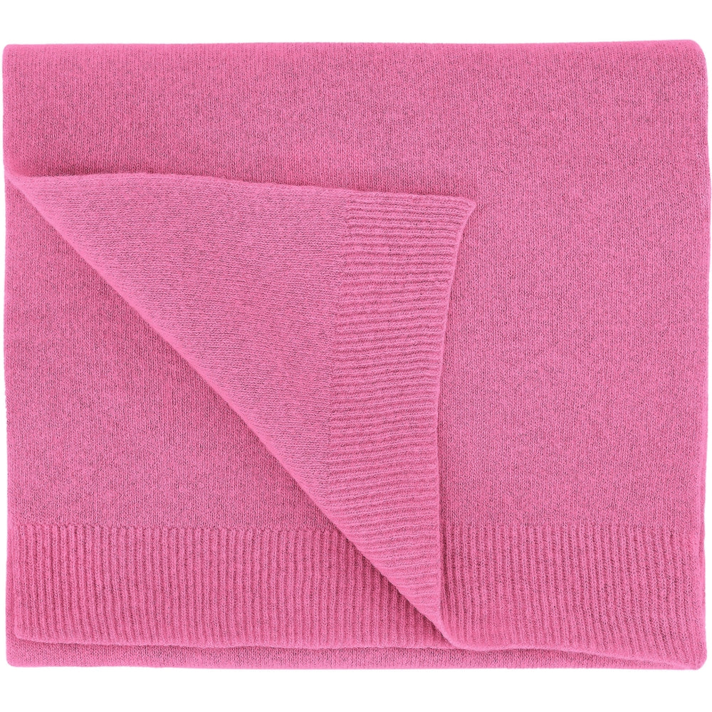 Schal aus Merinowolle in Bubblegum-Rosa