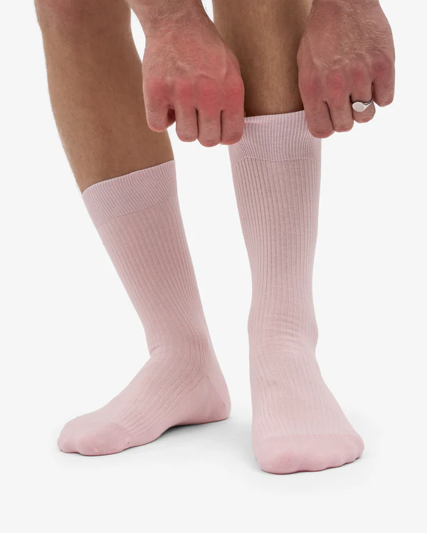 
                  
                    Klassische Socken in verwaschenem Rosa
                  
                