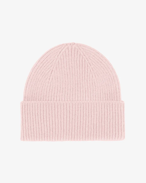 Faded Pink Merino Wool Beanie
