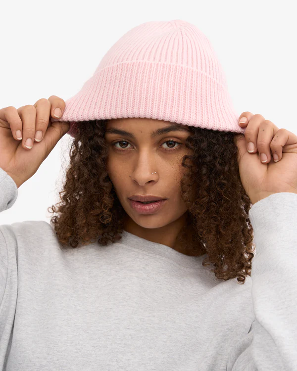 
                  
                    Faded Pink Merino Wool Beanie
                  
                