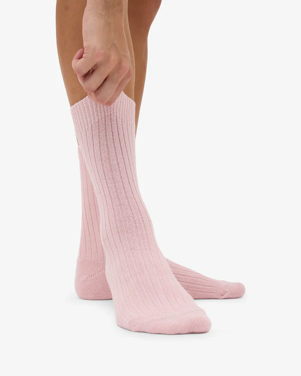 
                  
                    Faded Pink Merino Wool Blend Socks
                  
                