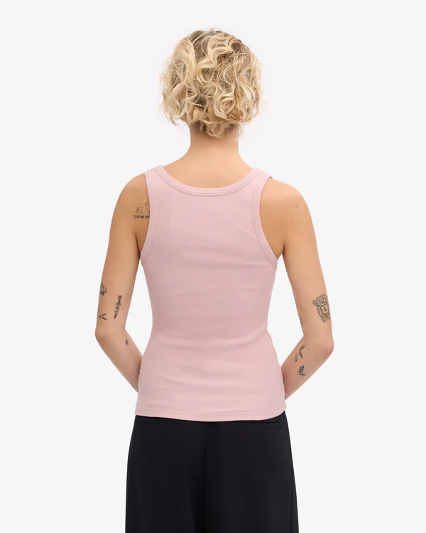 
                  
                    Faded Pink Rib Tank Top
                  
                