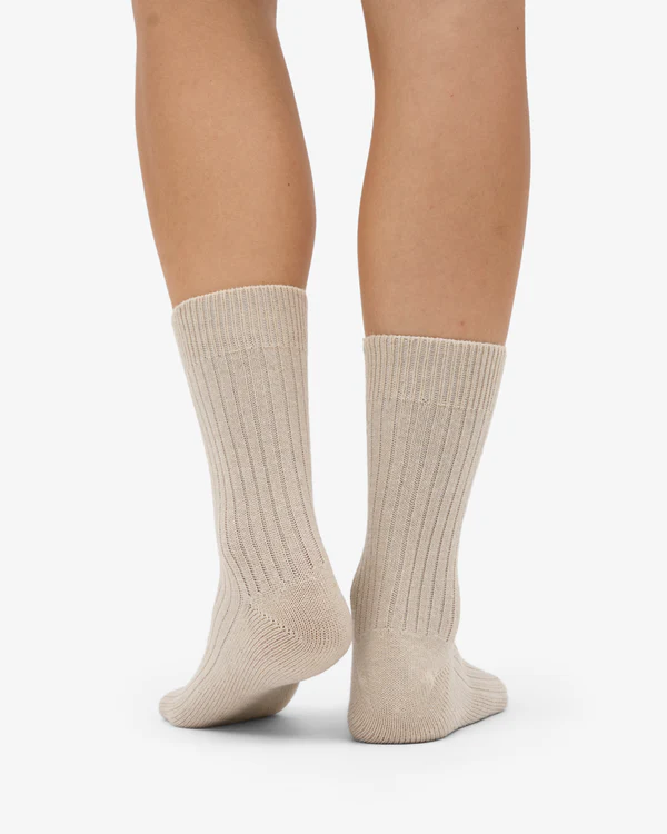 
                  
                    Ivory White Merino Wool Blend Socks
                  
                