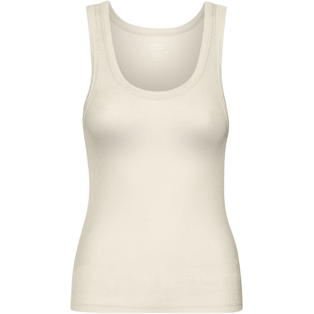 
                  
                    Ivory White Rib Tank Top
                  
                