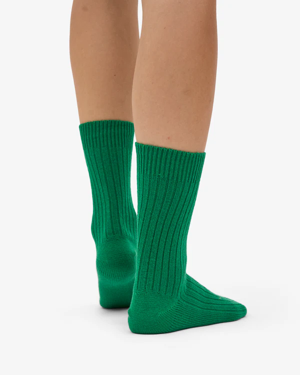 
                  
                    Kelly Green Merino Wool Blend Socks
                  
                