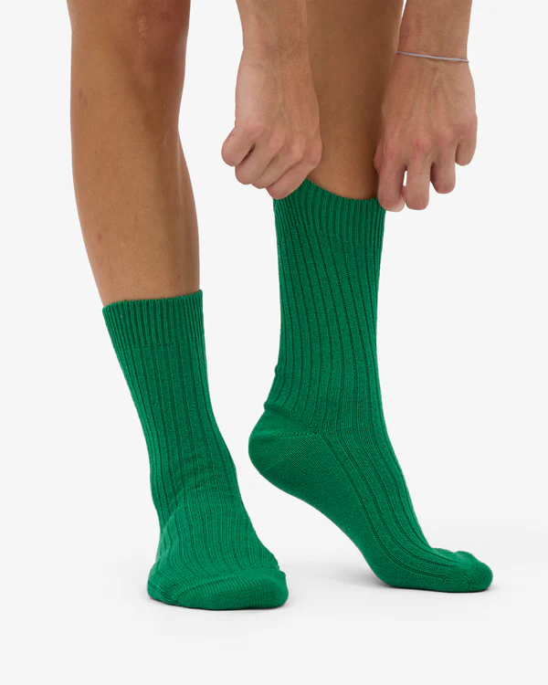 
                  
                    Kelly Green Merino Wool Blend Socks
                  
                