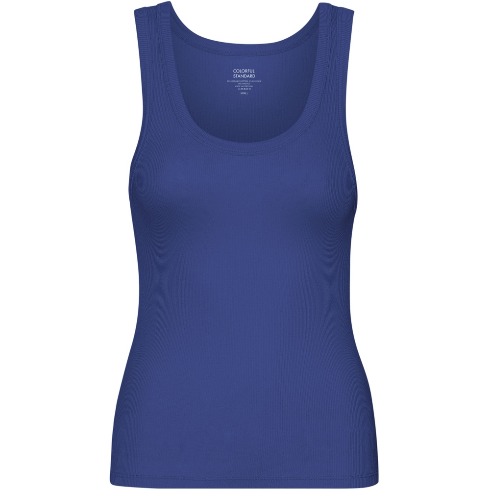 Marine Blue Rib Tank Top