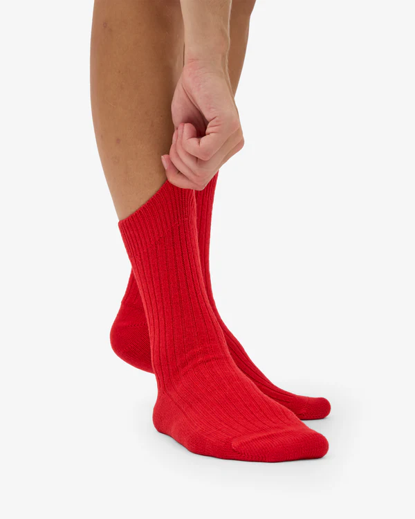 
                  
                    Red Tangerine Merino Wool Blend Socks
                  
                