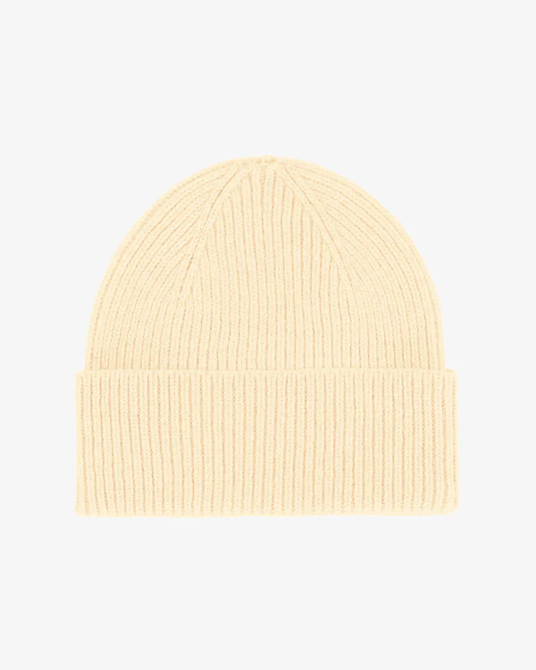 Soft Yellow Merino Wool Beanie