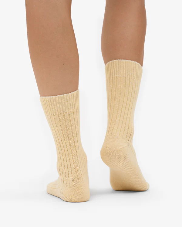 
                  
                    Soft Yellow Merino Wool Blend Socks
                  
                