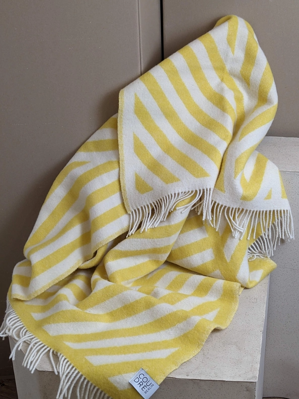 
                  
                    FRANK Lemon Off White Wool Blanket
                  
                