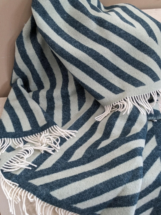 
                  
                    FRANK Wolldecke in Petrol Sage
                  
                