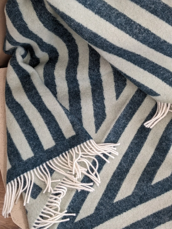 
                  
                    FRANK Wolldecke in Petrol Sage
                  
                