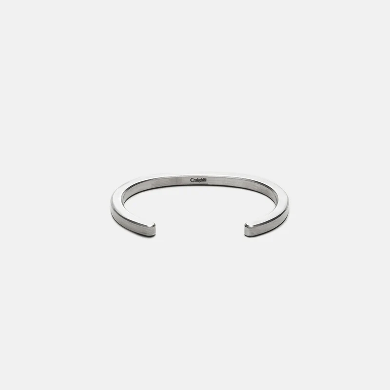 
                  
                    Medium Silver Stainless Steel Radial Cuff
                  
                