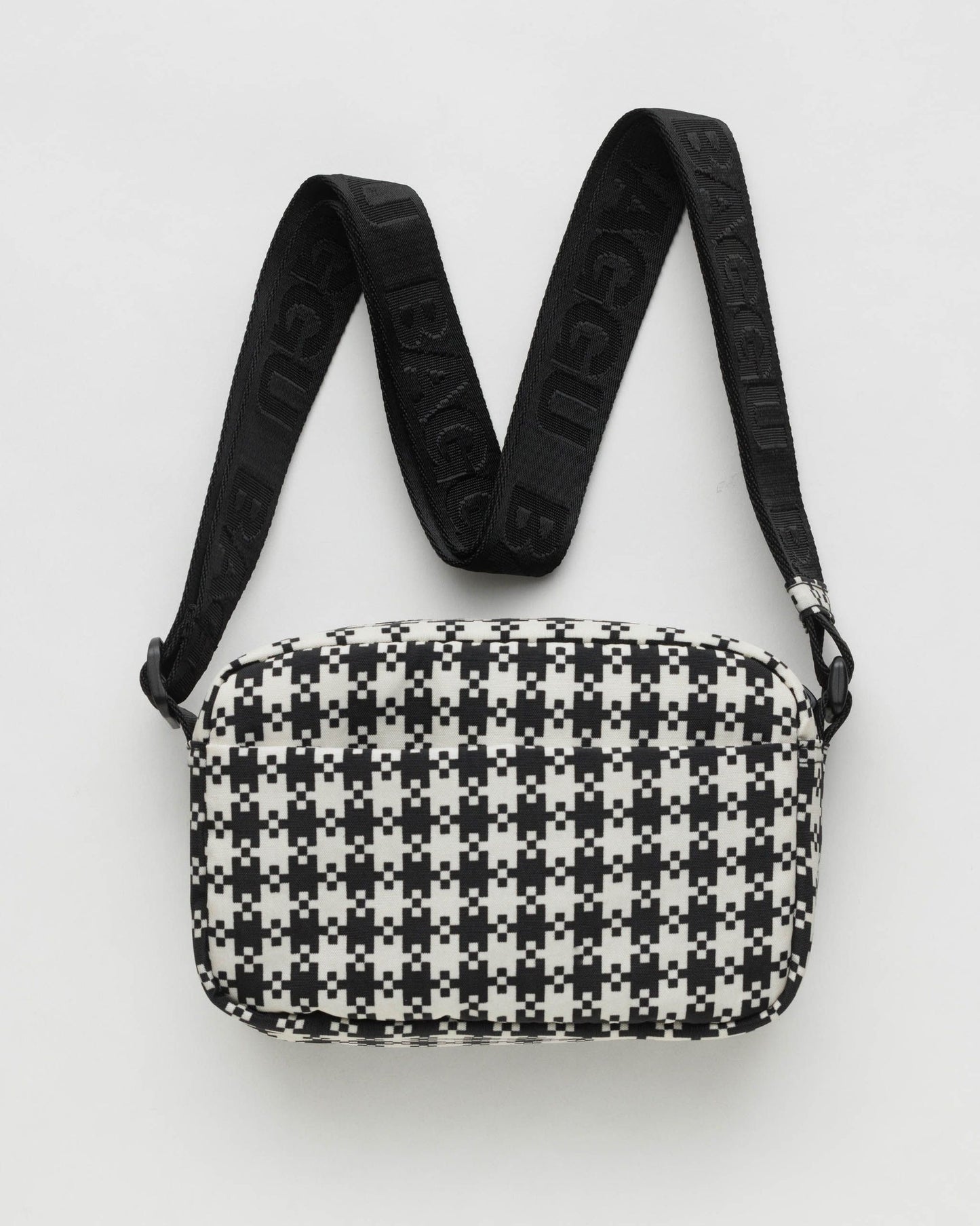 Black and 2025 white gingham purse