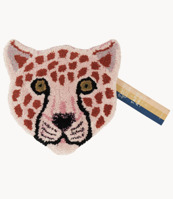 PINKY Leopard Head Rug