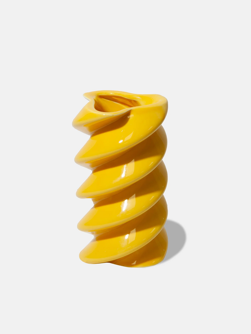 Small Yellow Fussili Vase